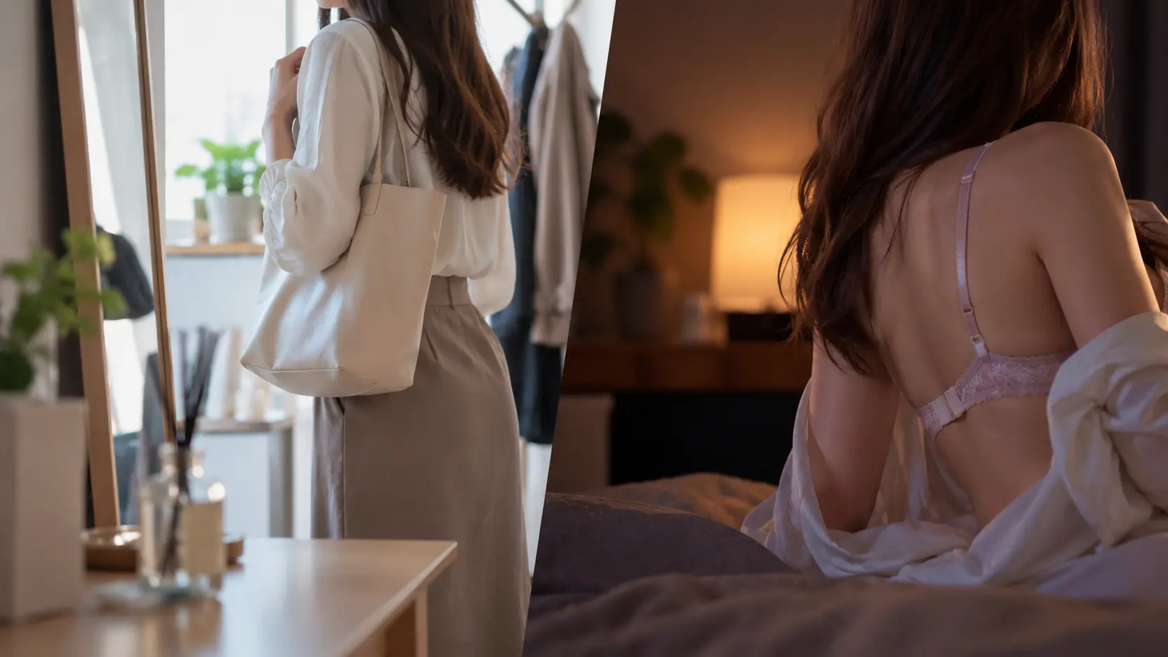 普段とのギャップや二人だけの秘密が露出を見る魅力につながるイメージ