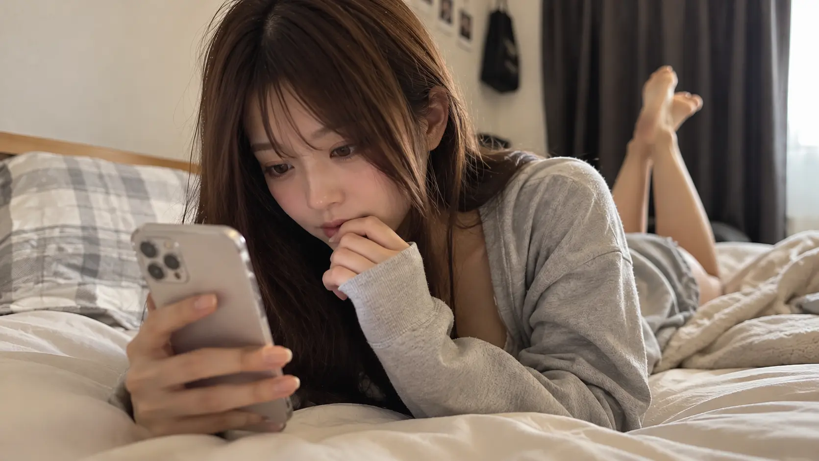 写真交換や見せ合いについて考えるイメージ